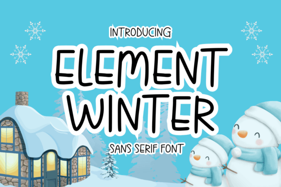 Element Winter: A Playful Sans Serif for Modern Editorial Design