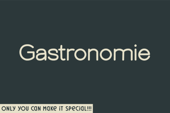 Gastronomie: A Modern Sans Serif Typeface for Handmade Branding