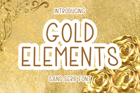 Gold Elements: A Modern Sans Serif Typeface for Editorial Design