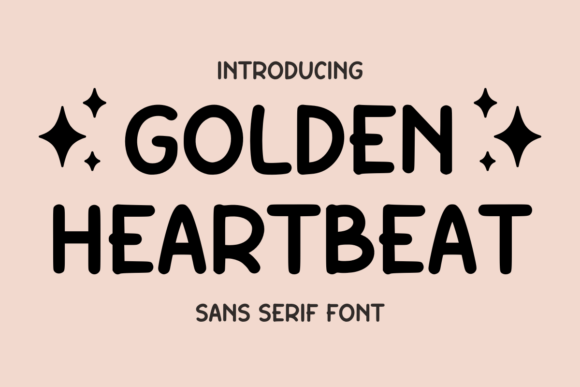 Golden Heartbeat: A Playful Sans Serif for Modern Editorial Design