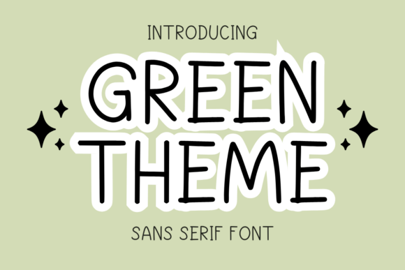 Green Theme: A Playful Sans Serif for Modern Web Design