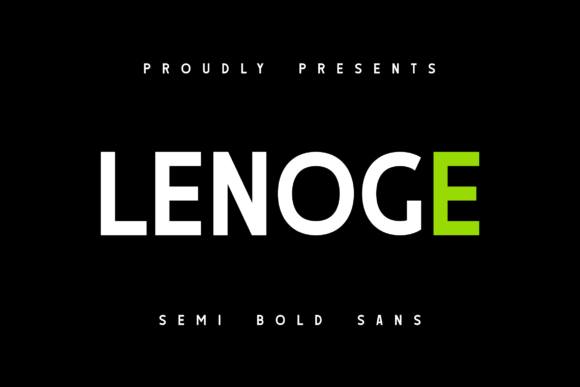 Lenoge: A Modern Sans Serif Typeface for Editorial Design