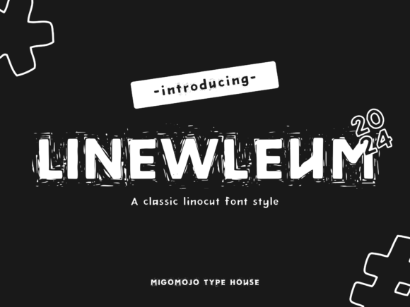 Linewleum: A Distressed Sans Serif Typeface for Bold Digital Branding