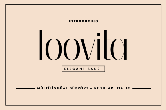Loovita Typeface Review: A Curvy Minimalist for Modern Brand Identity