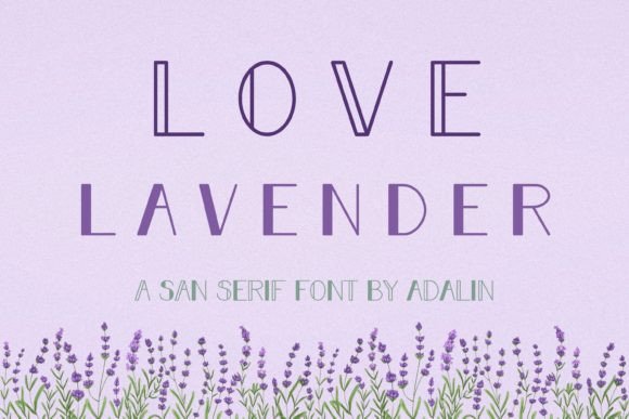 Love Lavender: The Modern Sans Serif Font for Polished Brand Identity