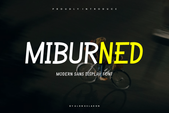 Miburned: A Modern Sans Serif Typeface for Handmade Branding