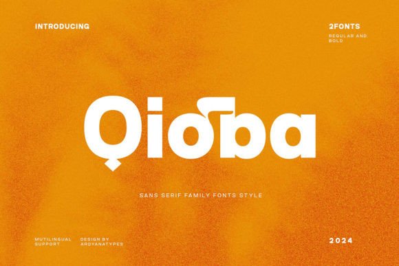 Qioba: A Modern Sans Serif Typeface for Editorial Design