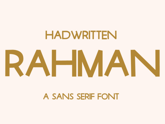 Rahman Typeface: A Practical Review for Small Business Branding
