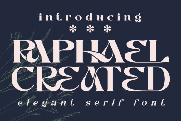 Raphael Created Font: A Versatile Typeface for Craft Projects