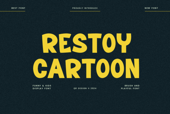 Restoy Cartoon: A Creative Font for Polished Brand Identity