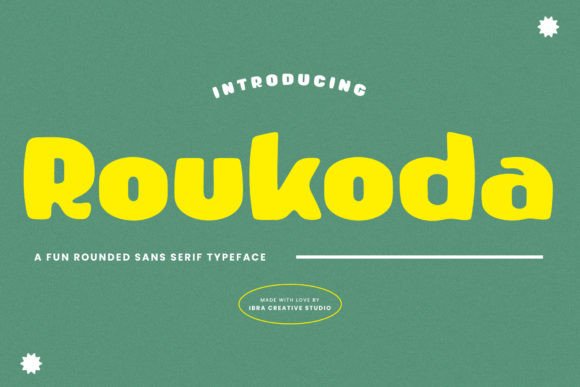 Roukoda: The Playful Sans Serif Font for Handmade Labels and Stickers