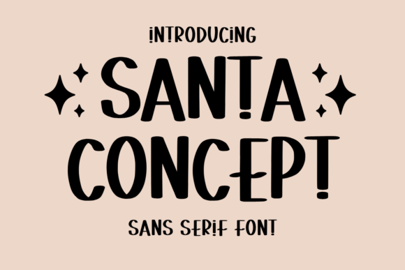 Santa Concept: A Playful Typeface for Festive Handmade Goods