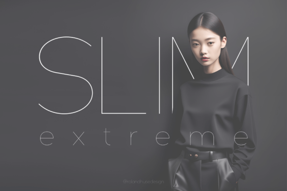 Slim Extreme Typeface: A Modern Sans Serif for Digital Branding