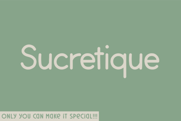 Sucretique: A Handwritten Sans Serif Font for Modern Marketers
