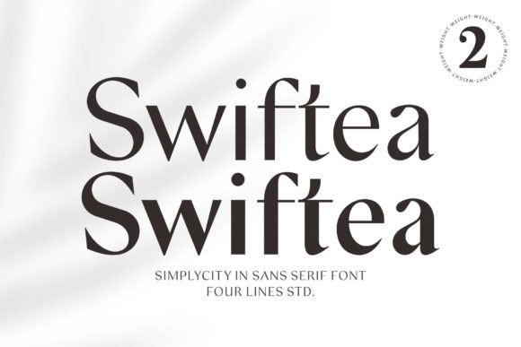 Swiftea: A Modern Sans Serif Typeface for Clean Editorial Design
