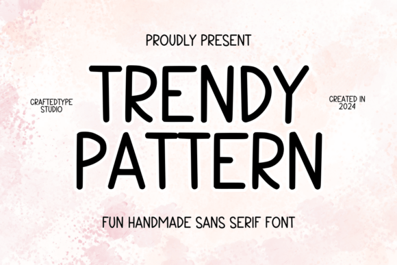 Trendy Pattern Typeface: Elevate Your Brand Identity