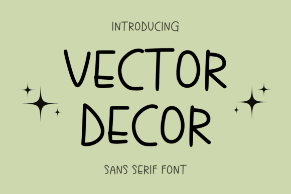 Vector Decor: A Playful Sans Serif for Editorial Design