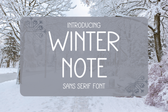 Winter Note: A Modern Sans Serif for Editorial Branding